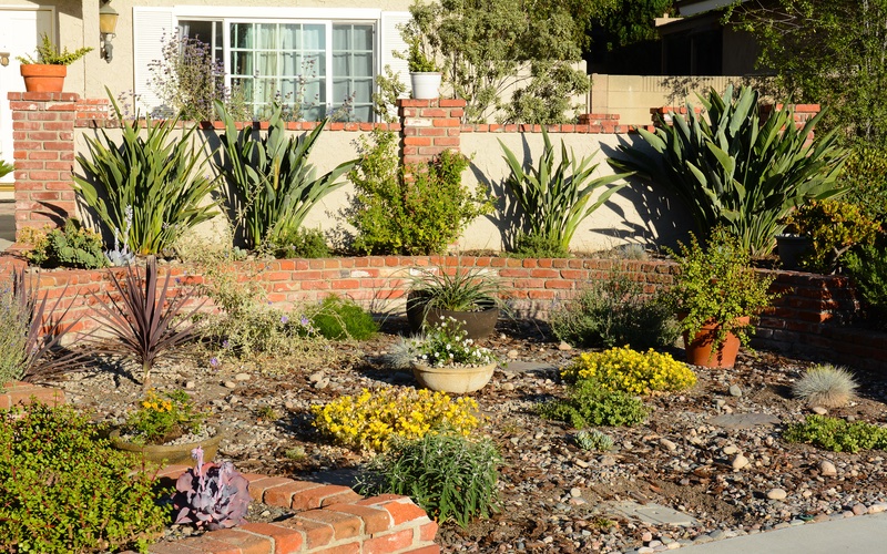 A lovely desert landscaped yard ready for everyone to enjoy - services provided by Hot Shot Sprinkler Repair & Landscape.